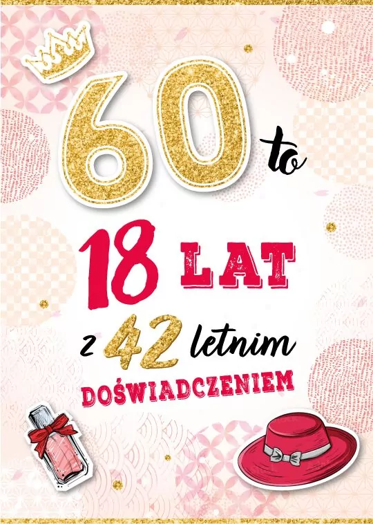 Karnet. Urodziny 60 - tantis.pl