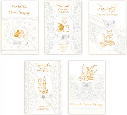 Karnet z okazji Chrztu Świętego, z kopertą - tantis.pl