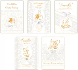 Karnet z okazji Chrztu Świętego, z kopertą