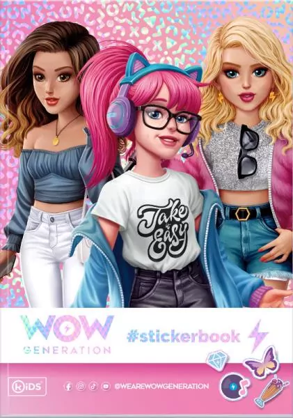 Album z holograficznymi naklejkami WoW Generation WOW00059 Kids Euroswan - tantis.pl