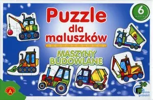 Puzzle dla maluszków. 27 elementów. Maszyny budowlane - tantis.pl