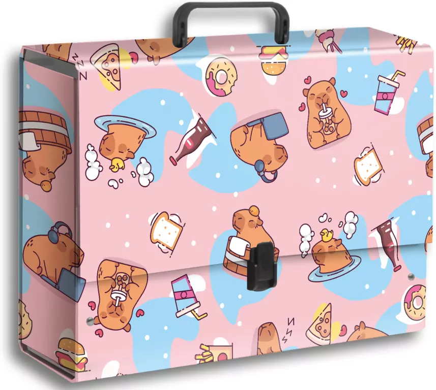 Teczka z rączką B4 jumbo Kapibara food PENMATE - tantis.pl