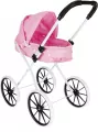 Wózek dla lalek głęboki metalowy, różowy - tantis.pl