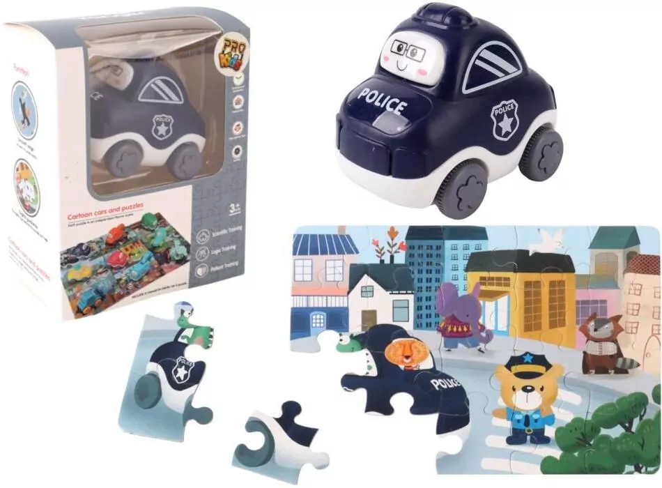 Auto puzzle Przygoda drogowa policja - tantis.pl