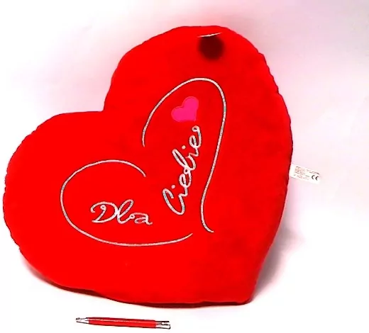 Poduszka Serce 37cm MIX - tantis.pl