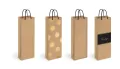 Torebka na butelkę 13x36x8 Kraft mix - tantis.pl