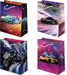 Torebki prezentowe T4-112 Samochody motor 10 sztuk