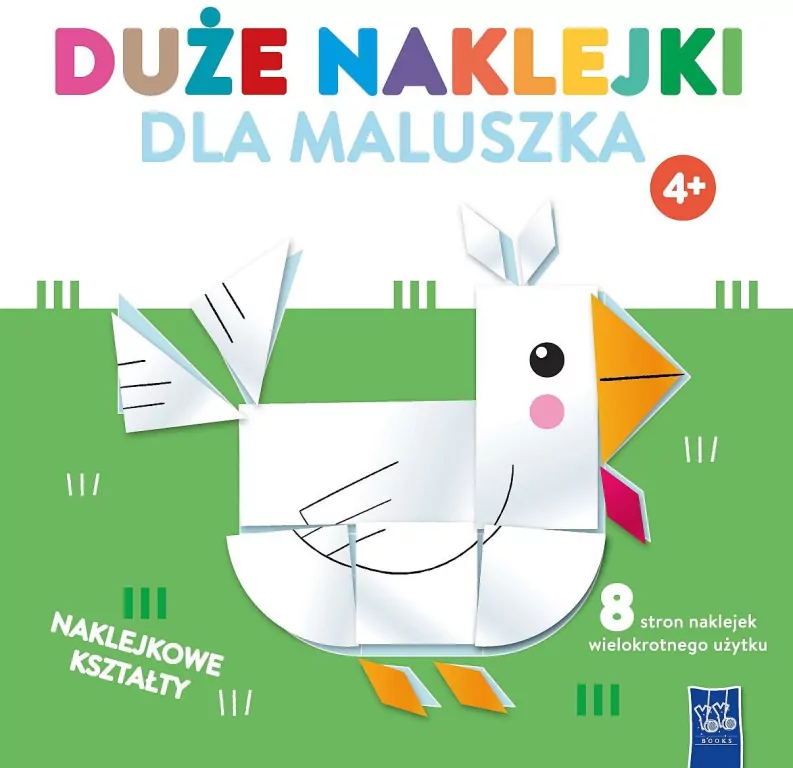 Duże naklejki dla maluszka 4+ Kurka - tantis.pl