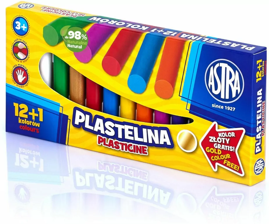 Plastelina 13 kolorów. (12+1 gratis) - tantis.pl