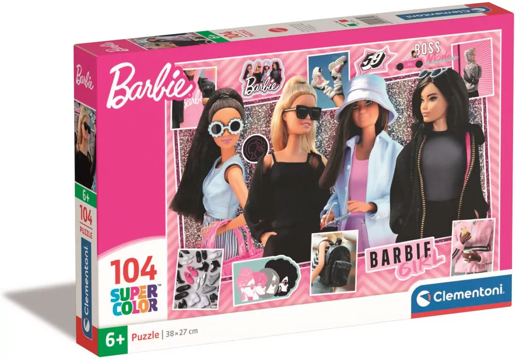 Puzzle 104 Super Kolor Barbie - tantis.pl