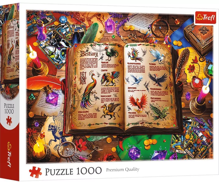Puzzle 1000 Atlas fantastycznych ptaków TREFL - tantis.pl