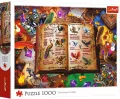Puzzle 1000 Atlas fantastycznych ptaków TREFL - tantis.pl