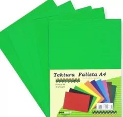 Tektura A4 falista zielona