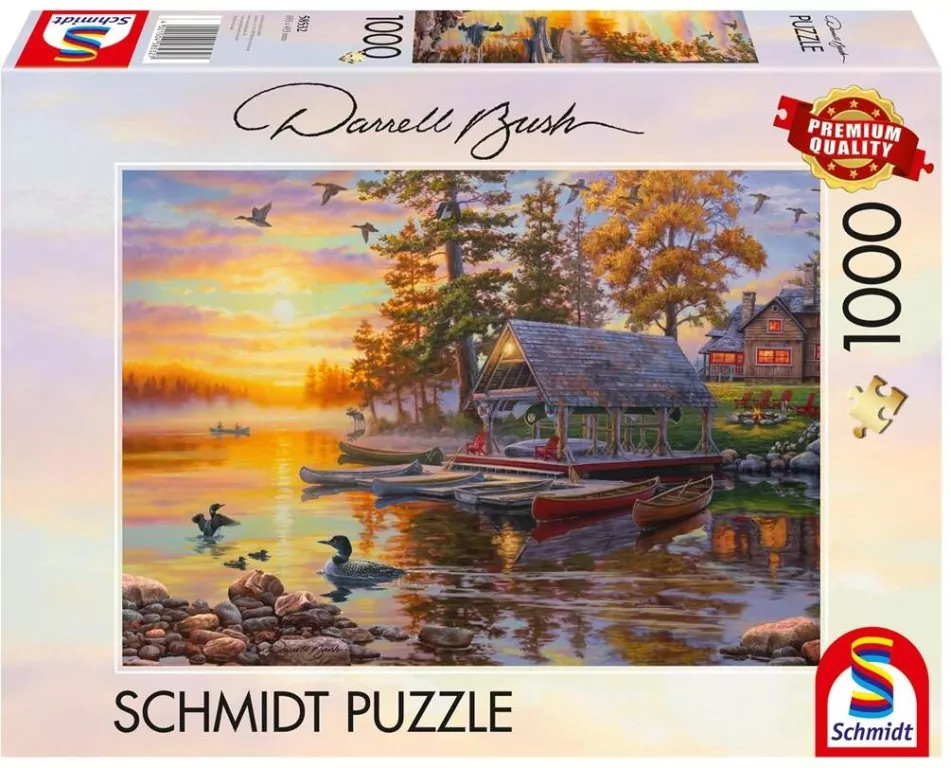 Puzzle PQ 1000 DARREL BUSH Przystań kajakowa G3 - tantis.pl