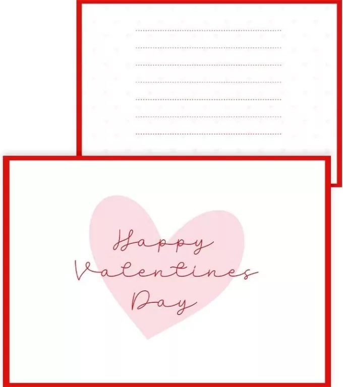 Kartka na życzenia z kopertą dla Walentynki - tantis.pl