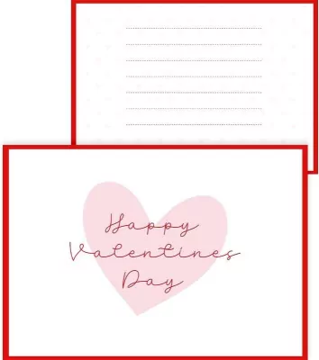 Kartka na życzenia z kopertą dla Walentynki