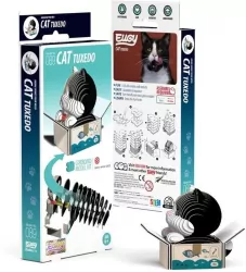 Kotek Tuxedo Eugy. Eko Układanka 3D