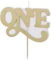 Świeczka urodzinowa One 3.8x6.5cm - tantis.pl