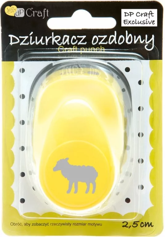 Dziurkacz ozdobny do papieru 2,5cm owieczka - tantis.pl