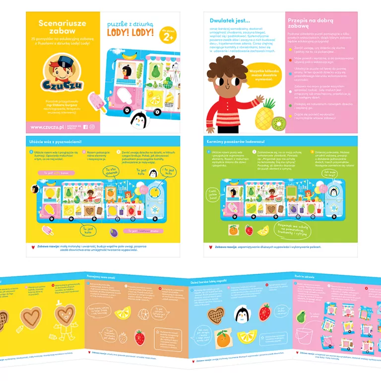 CzuCzu. Puzzle z dziurką. Lody! Lody!  2+ - tantis.pl