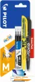 Pióro kulkowe Frixion Ball Pilot 0,7 czarne x1 + wkład Frixion Ball 0,7 czarny x3 + zakreślacz żółty x1 blister - tantis.pl