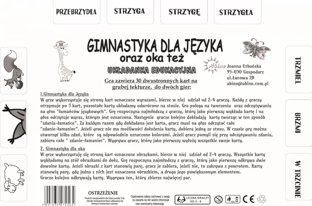 Gimnastyka dla języka oraz oka też - tantis.pl