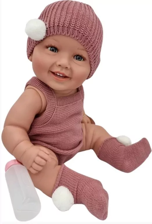 Lalka hiszpańska Diana 47cm ciemny róż - tantis.pl