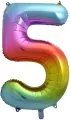 Balon foliowy 5 tęczowa 85cm - tantis.pl