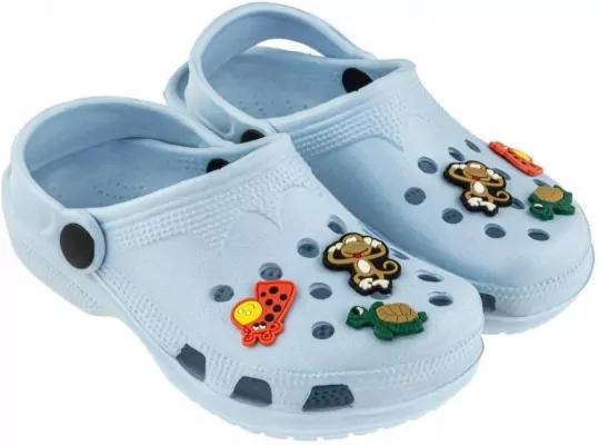 Clogi Dziecięce zwierzątka niebieskie rozm. 24