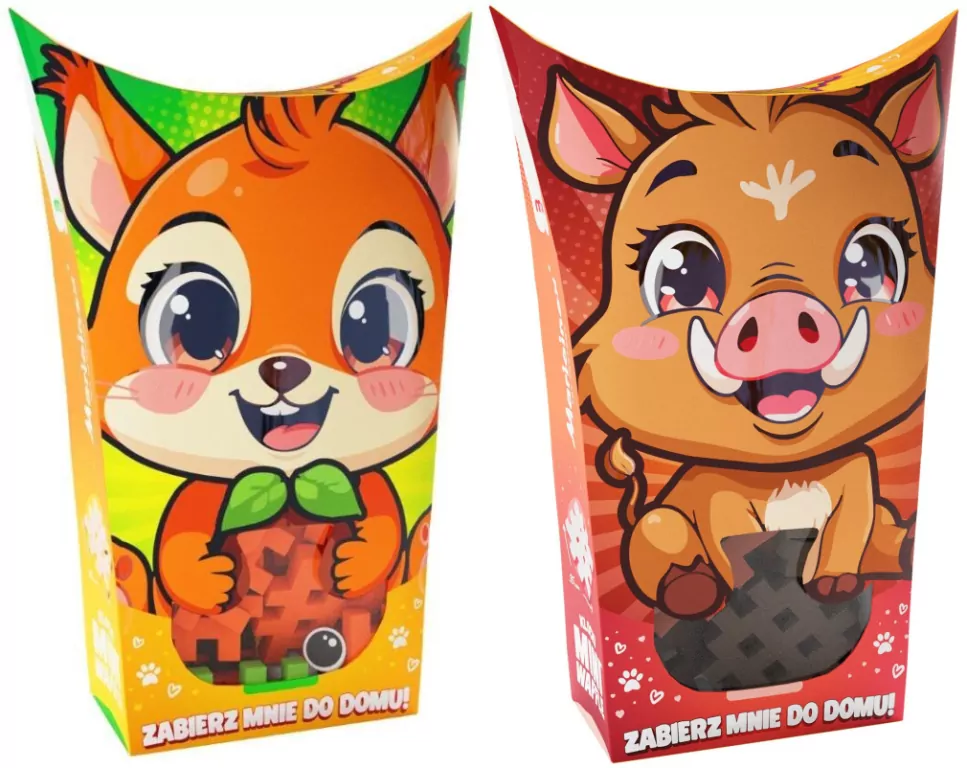 Pakiet: Wiewiórka. Pocket Pets. Mini Waffle/Dzik. Pocket Pets. Mini Waffle - tantis.pl