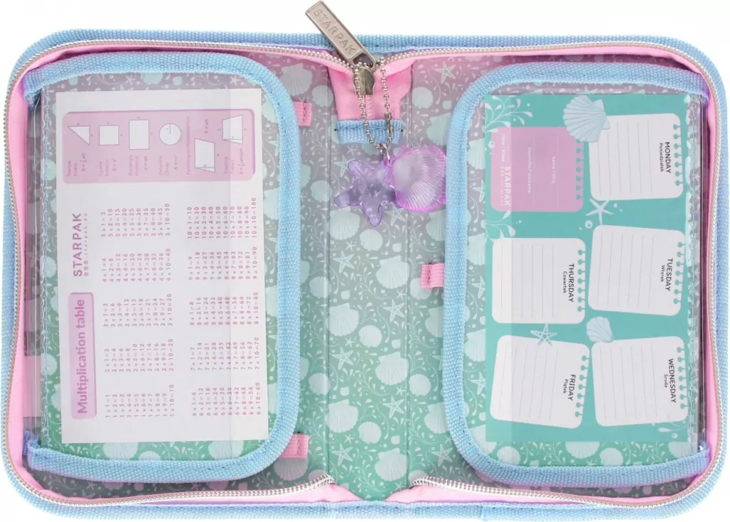 Piórnik 1zamek 2klapki bez wyposażenia Shell - tantis.pl