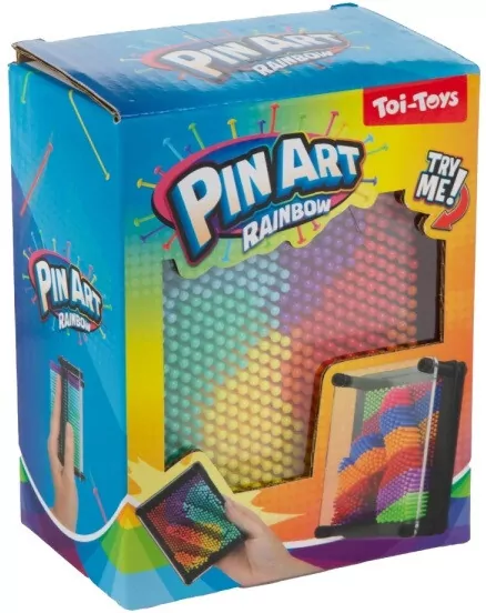 TABLICA SZPILKOWA 12X9 PIN ART RAINBOW MIX2 W24 - tantis.pl