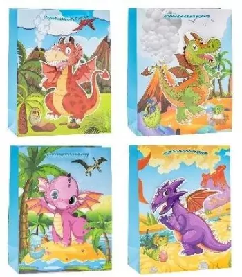 Torebka Pop-Up 3D Smok 18x24x8cm mix ROZETTE