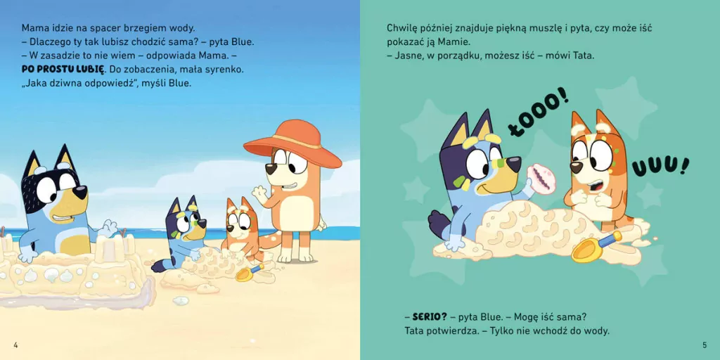 Plaża. Moja czytanka. Bluey - tantis.pl