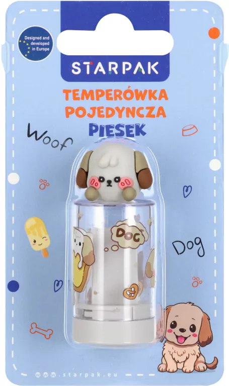 Temperówka plastikowa na blistrze. Pieski - tantis.pl