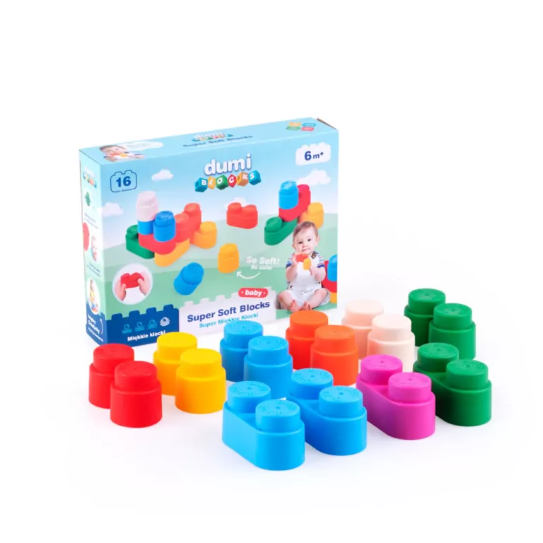 Super miękkie klocki 16 sztuk - tantis.pl