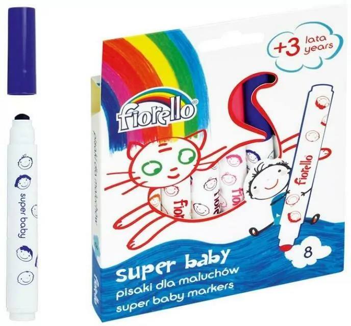 Pisaki. Super Baby. 8 kolorów - tantis.pl