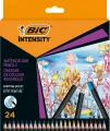 Kredki ołówkowe. BIC Intensity Premium Watercoloour, 24 kolory - tantis.pl