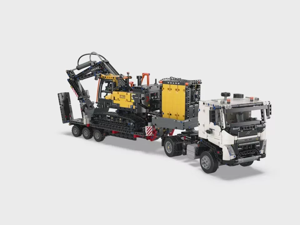 LEGO® Technic. Ciężarówka Volvo FMX i koparka EC230 Electric 42175 - tantis.pl
