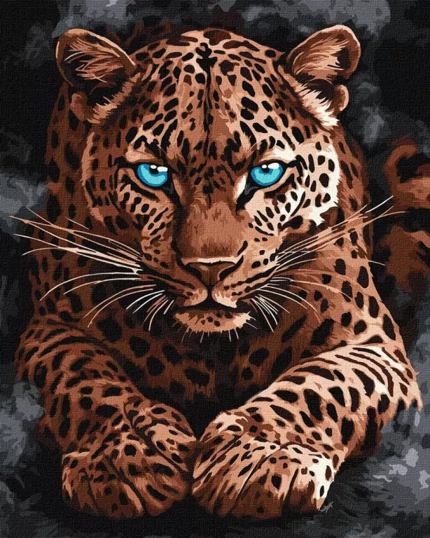 Malowanie po numerach - Dziki gepard 40x50cm - tantis.pl