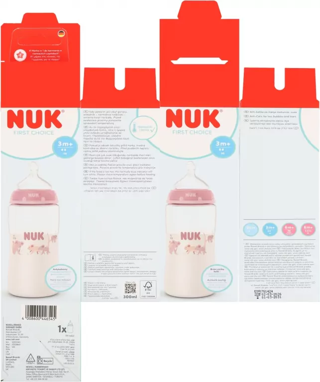 NUK. First Choice. Butelka. 300 ml. 3 miesięcy. Koala - tantis.pl