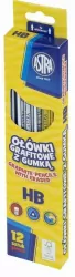 Ołówek grafitowy HB z gumką