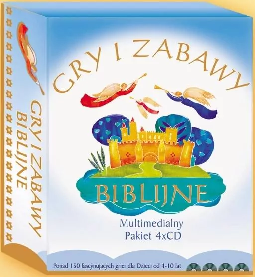 Gry i zabawy biblijne. Multimedialny pakiet 4 CD - tantis.pl