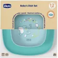 Chicco. Talerze. 2 sztuki. Turkusowy. 12 miesięcy - tantis.pl