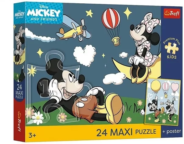 Puzzle 24 Maxi Disney Przyjaciele Myszki TREFL - tantis.pl