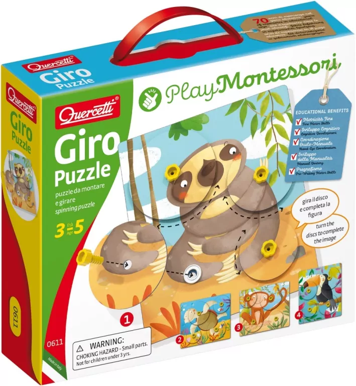 Zwierzęce puzzle Montessori - tantis.pl