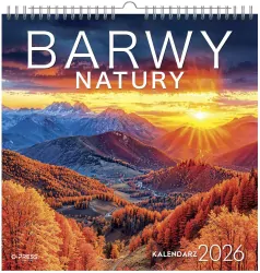 Kalendarz 2026 wieloplanszowy kwadrat Barwy Natury