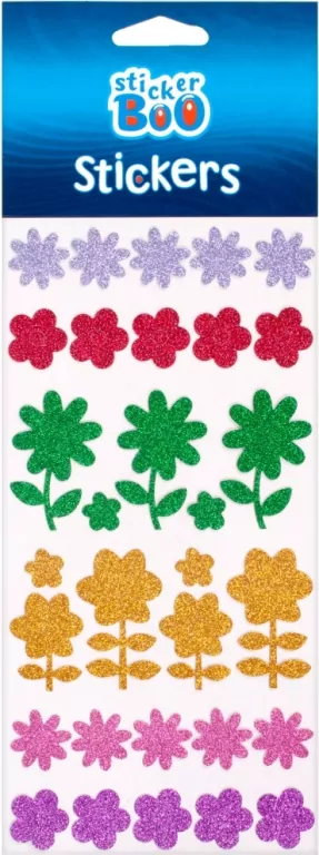 Naklejki Sticker BOO brokatowe kwiaty - tantis.pl
