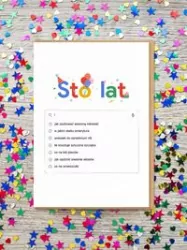 Kartka. Urodziny. Sto lat