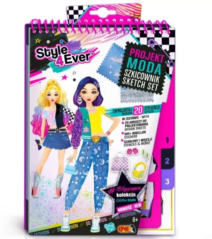 Projekt moda - zestaw szkicownik - tantis.pl